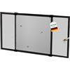 jarolift Zanzariera Estensibile Schiebfix Senza Fori per Porte Finestre con Guida per Avvolgibili, 75 x 50 cm (Allungabile Fino a 142 cm), Marrone
