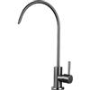 YWJFSA Rubinetto per Cucina Rubinetto per Depuratore Acqua, Rubinetto A Collo D'Oca, Singolo Freddo in Acciaio inossidabile,Grigio