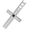 Tuxuseo Puntatore Fori Piastrelle,Punzonatrice in Acciaio con Portata 300 mm - di Precisione 25mm/40mm/45mm/55mm/60mm per Prese Elettriche Rubinetti Tubi Fori Legno