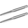 Burkit 2pcs No 12-28 UNF Filettatura Maschio Destro, HSS 12 x 28 UNF Dritto scanalato Macchina Maschio