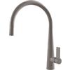 Generico Elleci Rubinetto Miscelatore Cucina Monocomando Canna Girevole Doccetta Estraibile Athena Plus Granitek 43 Grigio Tortora MGKATP43
