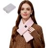 Generico Sciarpa Riscaldante Elettrica Ricaricabile per Collo - Scaldacollo con Batteria 5000mAh, 3 Livelli di Temperatura Regolabili, Tecnologia Infrarossi Lontani, Design Portatile senza Fili (Rosa)