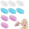 YUPZAR 9 Pezzi Spazzolino Morbido Sicuro da Denti per Bambino, Spazzolino Neonato, Spazzoline da Denti di dito in Silicone per Ragazzi, Impacco Trasparente per Massaggi
