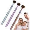 Generico 3Pcs or 4pcs Three-Sided Toothbrushes, Toothbrush Three Bristle Travel Toothbrus, Multi-Sided Toothbrush, Non-Slip V-Shaped Cleaning Toothbrush for Gum-Care Deep Cleaning Each Tooth