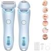 KWHEUKJL SilkGlide Pro - Rasoio Silk Glide 2024, epilatore Silk Glide per depilazione indolore a casa, rasoio elettrico 2 in 1 da donna (blu)