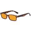Eyekepper Blocco Luce Blu Occhiali per Computer con Filtro Anti Raggi UV Tinti Arancio Donna Uomo - Notte Meglio Dormire Occhiali Digitali - Tartaruga +0.50