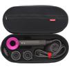 Haklein Custodia portatile per asciugacapelli, impermeabile, da viaggio, organizer per Dyson, asciugacapelli portatile e accessori di protezione (solo custodia) (nero)