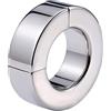 AAKOMA Anello magnetico per pene in acciaio inossidabile Anello per uomo con erezione maschile Giocattoli sessuali per uomo Spessore argento 20 mm