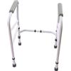 TuliperMood Supporto WC regolabile, supporto per WC, supporto di sicurezza per WC, supporto per WC, per anziani, disabili, capacità di carico 100 kg, bianco