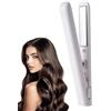 higyee Piastra Per Capelli E Arricciacapelli Portatile - Piastra Per Capelli Senza Fili In Ferro Pi-atto 2 In 1 | Piastra Per Capelli In Ferro Arricciacapelli Senza Fili In Ceramica Per Donne (Bianco)
