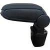 Generic Bracciolo centrale in similpelle nero compatibile con Nissan Juke 2010-2019