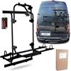 autoSHOP PORTABICI POSTERIORE PER VAN E CAMPER PER Crafter Sprinter Bici Ok MTB Van -2 Biciclette (6201837VWNERO)