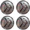 VS 4 Tappi Coprimozzo Grigio Compatibili per Citroen C1 C3 C4 C5 C6 DS3 60mm Fregi Cerchi in Lega