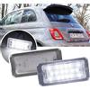 VS Lampada per luci targa a LED bianca per Fiat/Abarth 500/595/695 500C 595C 695C 312 C OEM: 51800482, Non adatto per I500 e 500X Canbus