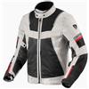 REV'IT! Revit Tornado 4 H2O impermeabile Moto Tessile Giacca, argento/nero, XL