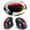 uvcany MINI Coperture per specchietti laterali, per porta auto, per Mini Cooper One/D/SD/S/JCW Serie F F54 F55 F56 F57 F60 2020-2022(JCW, serie F con foro luminoso)