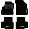 QUEMAR Tappetini Auto per Opel Astra K, Bordo Nero, 4 Ricami | 2015-2021 / Kit Tappeti Moquette e Gomma su Misura / Set 2 Anteriori + 2 Posteriori / Ricami e Colori Personalizzati