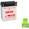 CLICK & GO COMPATIBILE CON HONDA XL V Transalp 600 per anno 1988 al 1999 BATTERIA YB12A-B BS BB12A-B FORNITA COMPLETA PER L'UTILIZZO BATTERIE 12 AH AMPERE 12 VOLT 134X80X160MM
