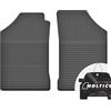 moto-MOLTICO Anteriori Tappetini Auto in Gomma con un Bordo - Set 2 Pezzi - Tappetini per Auto Impermeabile - Set di Tappeti Adatti per Peugeot 206 1998-2012