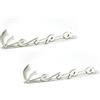 GSC RICAMBI SRL KIT TARGHETTA TARGHETTE SCRITTA LOGO STEMMA POSTERIORE + TARGHETTA ANTERIORE PER VESPA HPX 150 VERIOSNE SPECIAL.