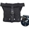 Generico Borse da sella per motociclette: tela impermeabile, borsa laterale cerata vintage, custodia per attrezzi | per biciclette, attrezzatura per la manutenzione di motocicli, deposito per manubrio
