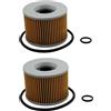 Cyleto Filtro olio per KAWASAKI Z400 1974 1975 1976 1977/Z 400 LTD 1978 1979 1980/Z400F 1983 1984 1985/Z400F2 1984 1985 1986. 1987 (confezione da 2)