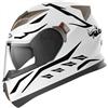 Decalart Kit 19 Adesivi Casco elmetto moto universali valigia pc - Toro corna bull strisce fasce stickers strips decalcomanie stickers casco Cod.L120 (070 Nero)