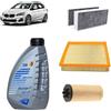 OP Kit tagliando 3 filtri + 5L olio Q8 5W30 per BMW Serie 2 F45 216i 218i 220i 225i 225xe 2013+