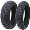 Generic Coppia Pneumatici Deestone 100/80-16 + 120/80-16 D805 Copertoni Gomme Compatibili Con Moto Honda SH 125/150
