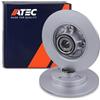ATEC Germany 2x Dischi freno posteriori Ø 249 mm pieni con cuscinetto ruota | Compatibile con: CITROËN C4 Coupe, C4 II, DS4, DS 4 / 4 CROSSBACK, PEUGEOT 308 CC, 308 I, 308 SW I