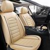 GaRcan Coprisedili Auto Pelle per Audi a6 Quattro a6 s-Line a7 a7 sportback, Pelle Copri Sedili Impermeabile Anteriori e Posteriori Coprisedile Sedile Accessori,Beige
