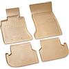 Recambo Tappetini in gomma 3D compatibili per BMW serie 5 F10 F11 Limo Touring | 2013 2017 | Tappetini in gomma | su misura | con bordo | Beige