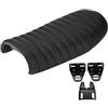 KIMISS Sella per moto, cuscino per sella piatta per moto Cafe Cafe Racer in pelle PU per CG125 GN CG CB200 CB350 CB400SS CB500 CB750 SR500 XJ XS