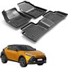 Spiketec Tappetini 3D termoformati TPE compatibile Toyota C-HR CHR II PHEV 2a generazione ibrido dal 2024 - solo per con modelli con interasse di fissaggio (driver) da 29,9 cm - antiscivolo, su misura