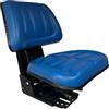carretcar europea Sedile universale in PVC nero per carrelli elevatori, trattori, talpe, escavatori, macchine industriali, macchine per l'allevamento, moto agricole, sedili falciatrici, carrelli elevatori (RM30/BLUE)