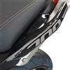 labelbike - Adesivi 3D Moto Maniglie Passeggero Protezione e Decorazione in Resina compatibile con QJ Motor SRT 700 SX Colore Carbonio Argento