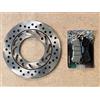 RMS KIT FRENI PER HONDA SH 125 DAL 2009 AL 2012 DISCO FRENO ANTERIORE RMS COD. 225160350 PASTIGLIE ANTERIORI RMS COD. 225102540