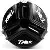 BUYTUS Compatibile con TMAX 560 530 T-MAX 500 T MAX SX DX 2021 2022 2023 Accessori moto Coperchio tappo olio motore(Black)