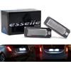 Esselle Parts Placchette Luci Targa LED Compatibili con Lancia Delta MK3, Ypsilon Hybrid, Ypsilon MK2 312 18 SMD CANBUS T10 W5W 6000K Bianco Freddo Plug & Play