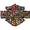worldcustomchopper 2 Adesivi Stickers Bomb Worldcustom compatibili con Harley Davidson Serbatoio Casco Moto Custom (14 cm x 10,5 cm)