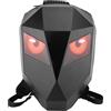 Gernie Zaino per Moto a LED con Occhi Fantastici, Schermo a Colori Programmabile Fai-da-te, Impermeabile, Guscio Rigido di Grande Capacità per Casco ed Equitazione