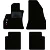 QUEMAR Tappetini Auto per 500L 2012-2022, Bordo Antracite, 1 Ricamo | Kit Tappeti Moquette e Gomma su Misura / Set 2 Anteriori + 2 Posteriori / Ricami e Colori Personalizzati / Antiscivolo