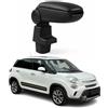 OMAC Bracciolo compatibile con Fiat 500L 2013-2017 Vinyl Abs Nero