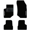 QUEMAR Tappetini Auto compatibili con Avenger anche Hybrid Electric dal 2023/ Kit Tappeti Moquette e Gomma su Misura (Set 2 Anter.+ 2 Post.)/ Ricami e Colori Personalizzati (Bordo Bianco, 2 Ricami)
