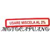 MotoCapuano ADESIVO ROSSO MISCELA 2 VESPA 50 125 VESPA PK S XL V FL FL2 HP