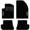 QUEMAR Tappetini Auto compatibili con Ford Fiesta MkV 5 serie 2002-2008/ Kit Tappeti Moquette e Gomma su Misura (Set 2 Anteriori + 2 Poster.)/Ricami e Colori Personalizzati (2 Ricami, Bordo Perla)