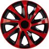 NRM ko238 Copricerchi Universali Draco CS, Nero/Rosso, 14 Pollici, Confezione da Pezzi