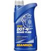 MANNOL Liquido freni 1Liter | Fluido per freni a norma SAE J1703/J1704, ISO 4925 classe 3/4, FMVSS 116 DOT 3/4, protegge dalla corrosione e dalla