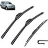 ZKNing Set di tergicristalli per Mitsubishi Pajero Montero Shogun V60 2000-2006 Anteriore Posteriore Tergicristallo Parabrezza Accessori Gomma Spazzola Tergicristallo Kit Set Braccio Posteriore