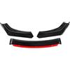bcumst Frontali Paraurti Spoiler Per Mini Per Cooper Per R55 R56 Per F55 F56 Labbro Anteriore Spoiler Body Kit Tuning Diffusore Labbro Anteriore Universale Spoiler Frontali Auto(Black-Red)